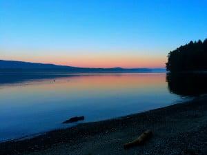 Sunset from Salt Spring Island