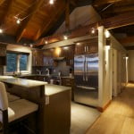 Posts and beam detail: Luxury vacation apartments on Salt Spring Island